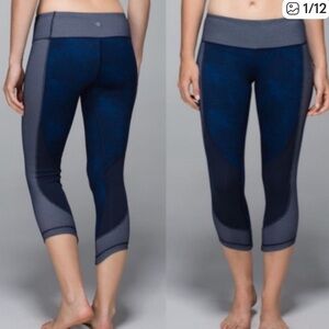 Lululemon Wunder Under Sashico Crop Leggings